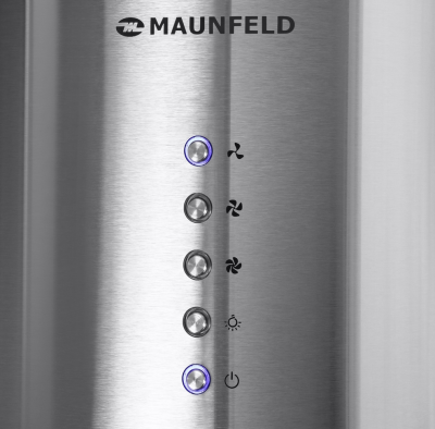 Детальное фото товара: Maunfeld LEE LIGHT (ISLA) 35 нержавеющая сталь (вытяжка + короб)
