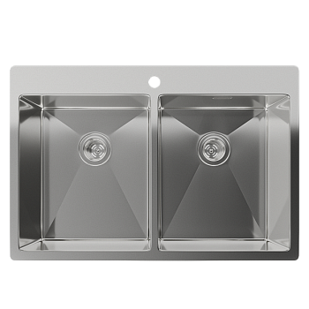 Фото товара: Rivelato RINOX 7450 2В INOX, мойка, нержавеющая сталь