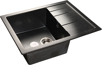 Фото товара: GranFest QUADRO GF-Q-650 L, мойка, мрамор, черный