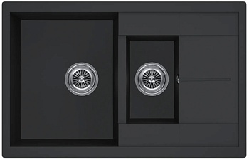 Фото товара: KUCHENSTERN FLUG 60-2, мойка, гранит, черный