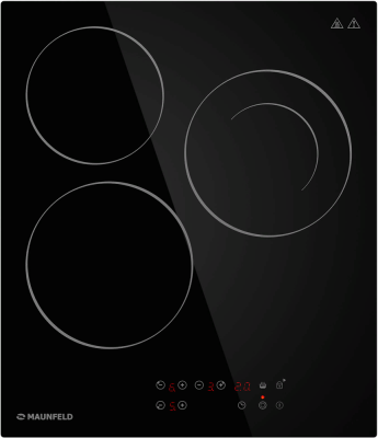 Детальное фото товара: Maunfeld CVCE453DBK стеклокерамическая поверхность