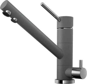 Фото товара: Omoikiri Tonami-PL, смеситель, гранит, платина