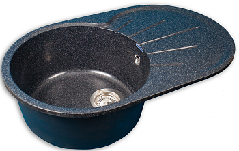 Фото товара: GranFest RONDO GF-R-750 L, мойка, мрамор, черный