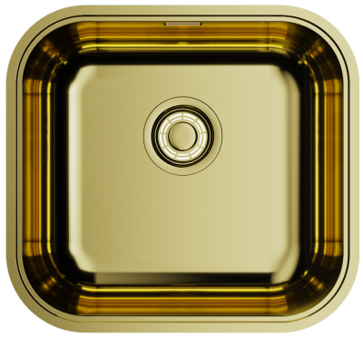 Детальное фото товара: Omoikiri Omi 44-U/I-LG, мойка, нержавеющая сталь/ светлое золото