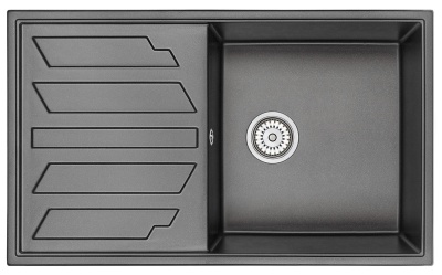 Детальное фото товара: GRANULA 8601 мойка, гранит, черный