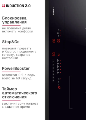 Детальное фото товара: Hansa BHI67116 индукционная поверхность