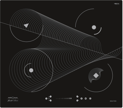 Детальное фото товара: Krona MERIDIANA 60 BL индукционная поверхность