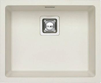 Фото товара: ALVEUS QUADRIX 50 GRANITAL+ ARCTIC-G11M, мойка, гранит, белый (в комплекте с сифоном 1133398)