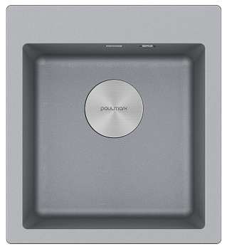 Фото товара: Paulmark KANTE 45, мойка, гранит, серый металлик