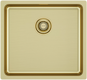 Фото товара: Paulmark VISTA 48, мойка, нержавеющая сталь, светлое золото