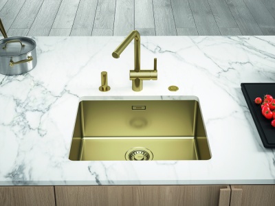 Детальное фото товара: Franke BXM 210/110-50 F-INOX, мойка, нержавеющая сталь, золото