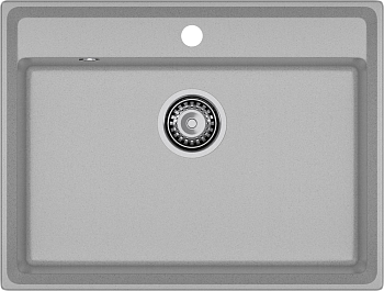 Фото товара: GranFest LEVEL GF-LV-660, мойка, мрамор, cерый