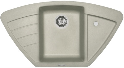 Детальное фото товара: Zigmund & Shtain ECKIG 900, мойка, речной песок