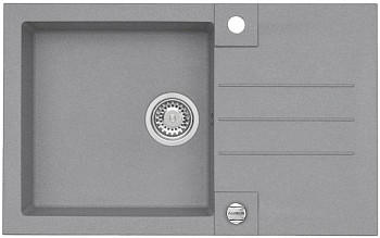 Фото товара: ALVEUS ROCK 130 GRANITAL CONCRETE-G81, мойка, гранит, серый (в комп.с сифоном 1105296)