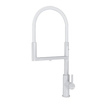 Фото товара: Paulmark TORNADO, смеситель, белый матовый