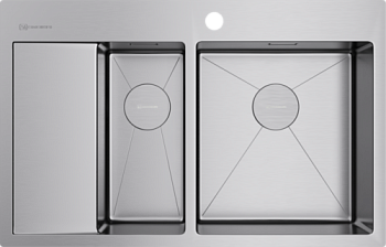 Фото товара: Omoikiri Akisame 78-2-IN-R, мойка, нержавеющая сталь, чаша справа