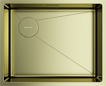 Фото товара: Omoikiri Taki 54-U/IF-L-LG Side SF, мойка, нержавеющая сталь/светлое золото