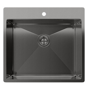 Rivelato RINOX 5450 PVD black, мойка, нержавеющая сталь, черный Фото товара: Rivelato RINOX 5450 PVD black, мойка, нержавеющая сталь, черный