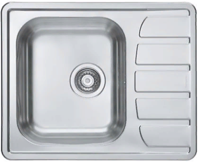 Детальное фото товара: ALVEUS ZOOM 10 MAXIM SAT-90, мойка, нержавеющая сталь сатин (в комплекте с сифоном 1130551)