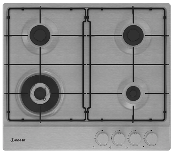 Фото товара: Indesit THPM 641 W/IX/I газовая поверхность