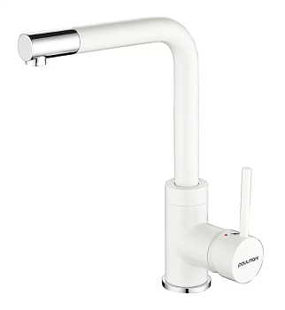 Фото товара: Paulmark HONNER, смеситель, белый матовый