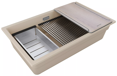Детальное фото товара: Paulmark LUMI-MULTI SINK 74 UNI, мойка, гранит, латте