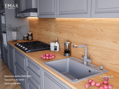 Детальное фото товара: Emar EMQ-1640.Q, мойка, гранит, алмаз