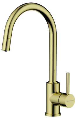 Детальное фото товара: Omoikiri Shinagawa 2 Plus-LG, смеситель, светлое золото