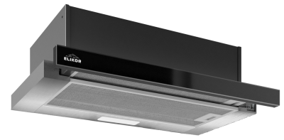 Elikor Интегра GLASS 60П-650-В2Л черный/стекло черное