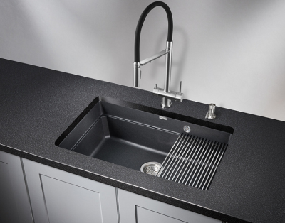 GRANULA 7303U мойка, гранит, шварц Детальное фото товара: GRANULA 7303U мойка, гранит, шварц