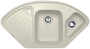 Фото товара: Zigmund & Shtain ECKIG 1000.2, мойка, каменная соль