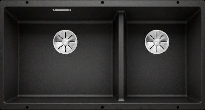 Детальное фото товара: Blanco Subline 480/320-U, мойка, гранит, черный