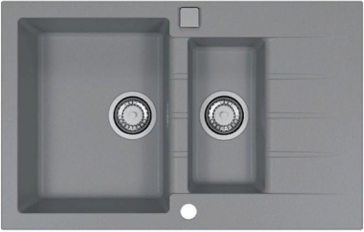 ALVEUS GRANITAL CADIT 70 CONCRETE - G81, мойка, гранит, серый (в комплекте с сифоном 1132822) ALVEUS GRANITAL CADIT 70 CONCRETE - G81, мойка, гранит, серый (в комплекте с сифоном 1132822)