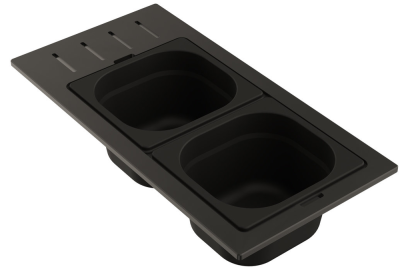 Детальное фото товара: Omoikiri DC-02-2-GB, контейнер, нержавеющая сталь/графит