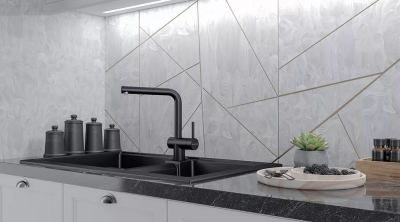 Детальное фото товара: Paulmark DOSSE, смеситель, гранит, черный