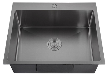 Фото товара: GranFest 6545 PVD, мойка, нержавеющая сталь, графит