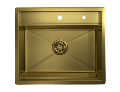 Детальное фото товара: GRANULA 6051 мойка, нержавеющая сталь, золото сатин