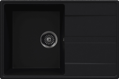 Детальное фото товара: Maunfeld Lacrima 750 MFQS-750B, мойка, гранит, черный
