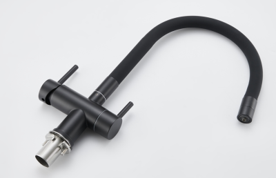 Детальное фото товара: Emar EC-3015 PVD Dark, смеситель, вороненая сталь