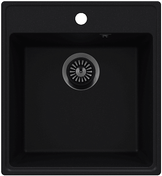Фото товара: Maunfeld Perla 460 MFQS-460B, мойка, гранит, черный
