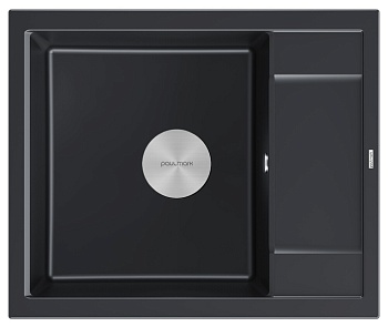 Фото товара: Paulmark FLUGEN 50-600, мойка, гранит, черный металлик