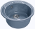 GranFest RONDO GF-R-520, мойка, мрамор, графит Детальное фото товара: GranFest RONDO GF-R-520, мойка, мрамор, графит