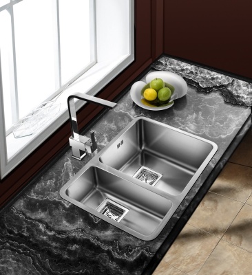 Детальное фото товара: Oulin OL-0369R, мойка, нержавеющая сталь сатин