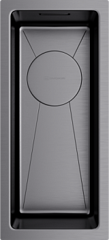 Фото товара: Omoikiri Taki 20-U/IF-GM, мойка, нержавеющая сталь/вороненая сталь