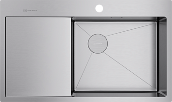 Фото товара: Omoikiri Akisame 86-IN-R Side , мойка, нержавеющая сталь, чаша справа