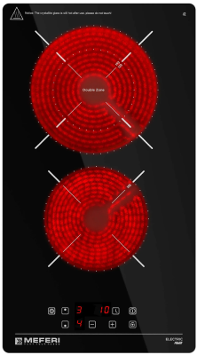Детальное фото товара: MEFERI MEH302BK POWER стеклокерамическая поверхность