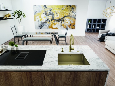 Детальное фото товара: Franke BXM 210/110-50 F-INOX, мойка, нержавеющая сталь, золото