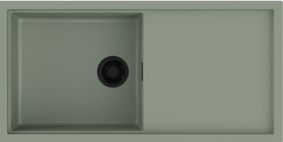 Детальное фото товара: Omoikiri Sintesi 100-WG, мойка, керамика, wind green