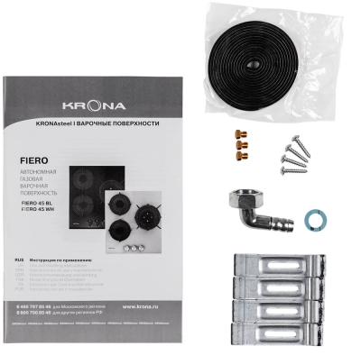 Детальное фото товара: Krona FIERO 45 WH газовая поверхность