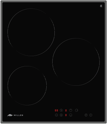 Детальное фото товара: MILLEN MEH 451 BL стеклокерамическая поверхность